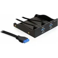 DeLOCK USB 3.0 Front Panel 2 Port with internal 19 Pin USB 3.0 Pin Header