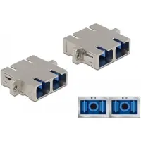DeLOCK Optical Fiber Coupler SC Duplex female to SC Duplex female Single-mode metal