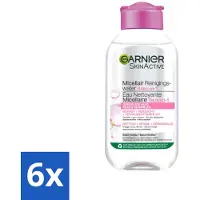 Garnier 6 x - SkinActive - Micellair Reinigingswater - Gevoelige Huid - Reisformaat - 100 ml - Micellair Water - Gezichtsreiniger - Make-up Remover - Gevoelige Huid - Reisformaat