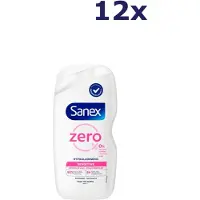 Sanex 12x Douche Zero% Sensitive Skin Douchegel 400 ML