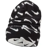 Nike Kinder/Kinder Pom Pom muts (Zwart/Wit gemêleerd)
