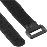 InLine Klittenband kabelbinders met gesp 500 x 25mm / zwart (10 stuks)