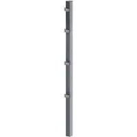 Alberts 677398 Hekpaal met klembeugel | thermisch verzinkt, antraciet geplastificeerd (RAL 7016) | lengte 2600 mm | 60 x 40 mm