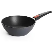 Woll Diamond Lite gietser-wok en koekenpan: afneembaar handvat, diameter 24 cm, 9 cm hoog, geschikt voor alle warmtebronnen, inclusief inductie