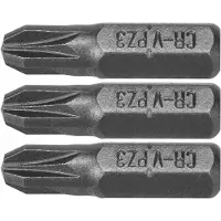 Sthor YATO PZ3 Bits 1/4" x 25mm - Set van 3 Stuks