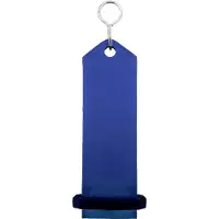 Combicraft Bumerang hotel sleutelhanger blauw - 100 x 30 mm - 5 stuks