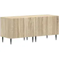 vidaXL 3-delige LED TV-kast ZWOLLE Sonoma Eiken Bewerkt hout