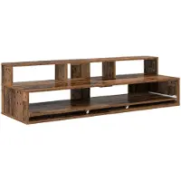 vidaXL studiobureau Oud hout 130 x 42,5 x 36 cm Bewerkt hout