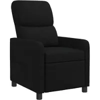 vidaXL Recliner Zwart Polyester