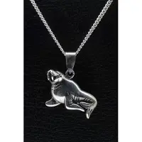 MOOYE ® - Collectie Zilveren Walrus ketting hanger