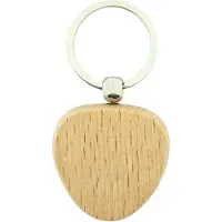 Combicraft Blanco houten sleutelhanger driehoek 40x40mm - verpakking 10 stuks