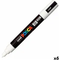 Posca Markeerstiften PC-5M Wit 6 Stuks