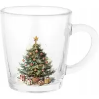 Altomdesign Kerstmok Glas 350ml - Sfeervolle kerstboomversiering