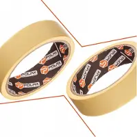 Polax Gele schilderstape 30 mm x 20 m - Papier, Krepp, Zonder Lijmresten