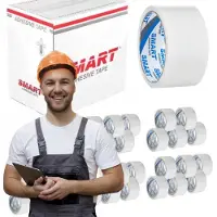 Smart Witte Pakkingstape 48mm x 50m - 36 Rollen - Sterk & Betrouwbaar