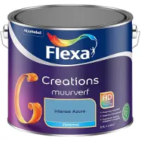 Flexa - Creations Muurverf Zijdemat - Intense Azure - Mengverf - 2,5 L