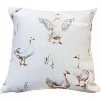 Markizeta Decoratieve kussensloop kinderkamer 40x40 cm met ganzenprint - zacht velours