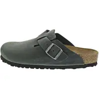Birkenstock Muiltjes 'Boston' donkergroen