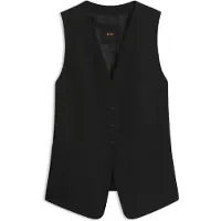 BOSS Gilet van stretchcrêpe Maat 38