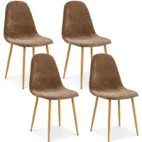Idimex Eetkamerstoelen PUNTA, set van 4 – donkerbruin