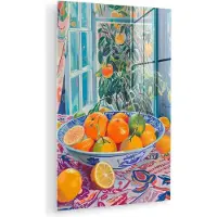MuchoWow Glasschilderij 40x60 cm - Schilderij acrylglas - Stilleven - Kleurrijk - Fruit - Zomer - Foto op glas - Muurdecoratie woonkamer - Wanddecoratie slaapkamer - Schilderijen