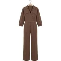 Aaiko Dames Jumpsuits Vion Vis 147 - Bruin - Maat XS