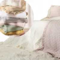 Markizeta Decoratieve sprei met ruche, 170x210 cm, veel kleuren