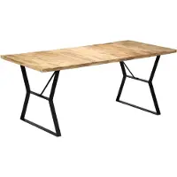 Syfax Eettafel 180x90x76 cm massief mangohout