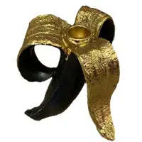 Semoic Klassieke kandelaar met persoonlijkheid, bananenvorm, kaars, thuistafel, speciale rekwisieten, deco-A