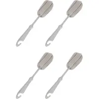 Jojomino 4Pc Sponge Brush Milk Bottle Cup Glass Washing Cleaning Kitchen Cleaner Tools Cup Cleaning Brush Plastic Short Handle