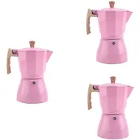 Jojomino 3X Latte Mocha Coffee Maker Italian Moka Espresso Cafeteira Percolator Pot Stovetop Coffee Maker 300Ml