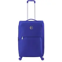 Elle Zachte Koffer / Trolley / Reiskoffer - 60 cm (Medium) - Mode - Blauw - Blauw / Medium
