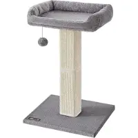 Famanu kraboom met sisal - kattenboom met pluche platform - 40 x 30 cm - hoogte 62 cm - beige