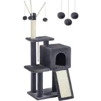 Famanu krabpaal voor katten en kittens - lichtgrijs