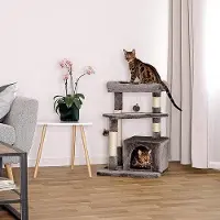 Famanu kattenboom - Met krabmogelijkheden en comfortabele uitkijkplatforms, 50 x 50 x 75 cm