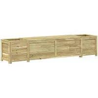 vidaXL Tuinbank met opbergruimte en plantenbak 193,5 x 40 x 41 cm