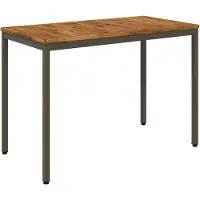 vidaXL Tuintafel, natuurlijke look, bruin, 108,5 x 55 x 75 cm