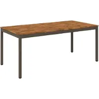 vidaXL Tuintafel, natuurlijke look, bruin, 147 x 88,5 x 75 cm