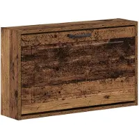 vidaXL Wandgemonteerde Schoenenkast UTRECHT 71 x 17 x 43 cm Oud hout