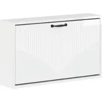 vidaXL Wandgemonteerde Schoenenkast HOORN 71 x 17 x 43 cm Bewerkt hout