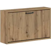 vidaXL Wandgemonteerde Schoenenkast HOORN 71 x 17 x 43 cm Bewerkt hout