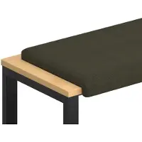 vidaXL Bankkussen Kunstsuède stof Leger Groen Diepte 35 cm