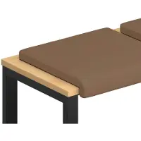 vidaXL Bankkussen 4 st Kunstleer Cappuccino Diepte 35 cm
