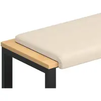 vidaXL Bankkussen Microvezel Beige Diepte 35 cm