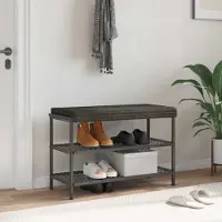 vidaXL Bankkussen Pluche Corduroy Antraciet Diepte 35 cm