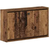 vidaXL Wandgemonteerde Schoenenkast DELFT 71 x 17 x 43 cm Bewerkt hout