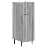 vidaXL Badkamer Opbergkast ZWOLLE Grijs Sonoma 30 x 31 x 79,5 cm