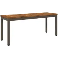vidaXL Tuinbank 108,5 x 35 x 45 cm Massief Acacia Hout Rechthoekig