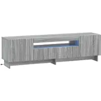 vidaXL LED tv-meubel EDE 153 x 35 x 43 cm Grijs Sonoma Bewerkt hout