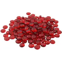 vidaXL Glasnugget 17-19 mm Scharlaken Glas